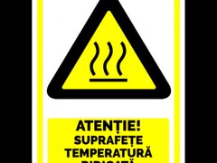 semn atentie suprafete temperatura ridicata